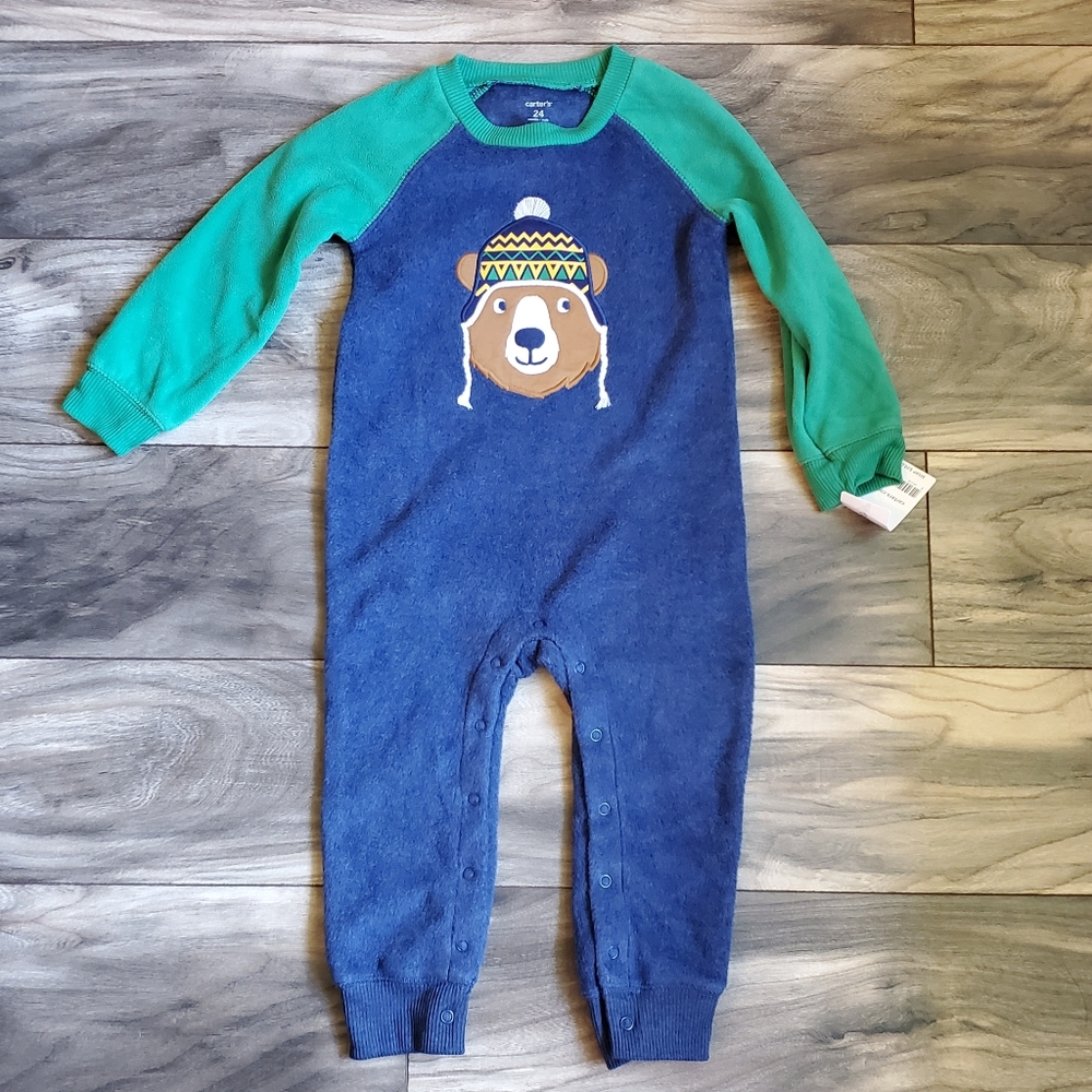 NWT Carters Fleece Sleeper. Size 24 Months